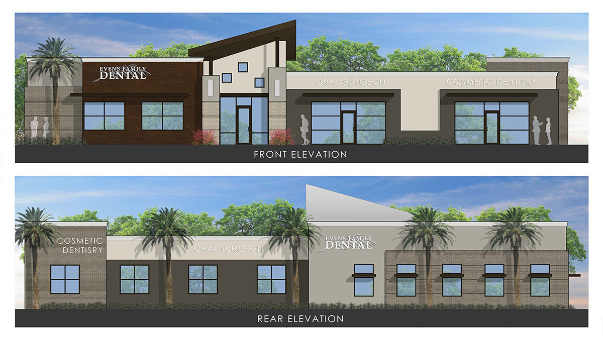 Evens' Family Dental architectural renderings