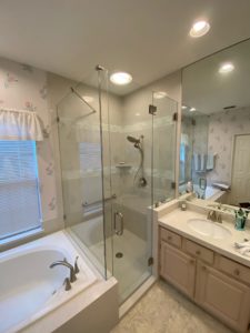 all glass shower walls
