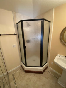 three sided shower